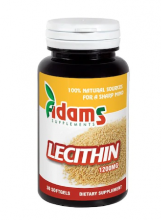 SUPLIMENTE MEMORIE SI CIRCULATIE - ADAMS LECITINA 1200MG 30CP/1+1