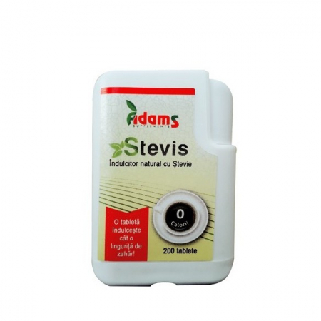 SUPLIMENTE DIABET - ADAMS STEVIS INDULCITOR 200TBL