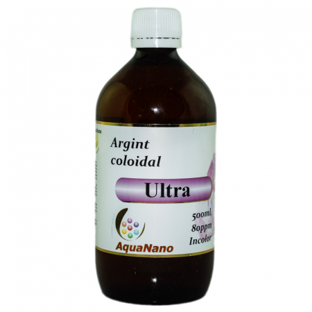 SUPLIMENTE DETOXIFIERE ANTIPARAZITARE - AGHORAS ARGINT COLOIDAL ULTRA 80PPM 500ML