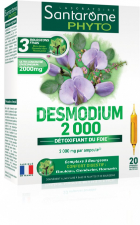 SUPLIMENTE HEPATOPROTECTOARE-BILA - ALCHIDA DESMODIUM 2000 BIO 20 FIOLE