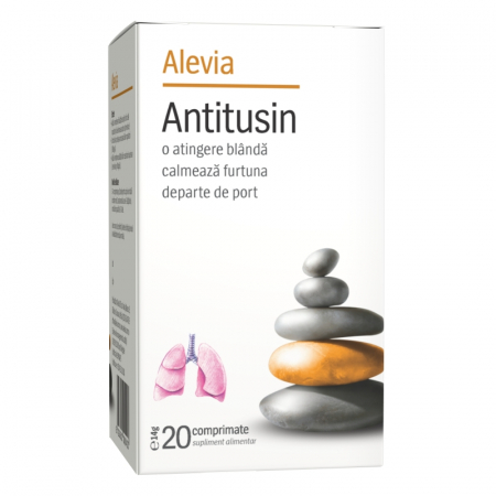 SUPLIMENTE RĂCEALĂ- APARAT RESPIRATOR ANTIVIRAL - ALEVIA ANTITUSIN 20CP