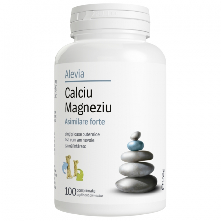 SUPLIMENTE VITAMINE ȘI MINERALE - ALEVIA CA +MG 100CP