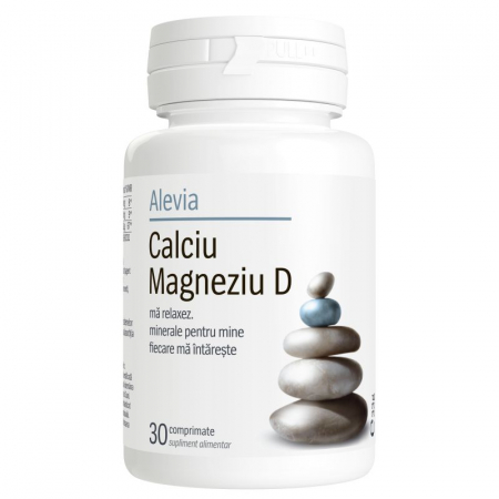 SUPLIMENTE VITAMINE ȘI MINERALE - ALEVIA CA +MG +D 30CP/1+1