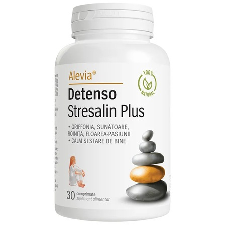 SUPLIMENTE SOMN DEPRESIE SISTEM NERVOS - ALEVIA DETENSO STRESALIN PLUS 30 CP