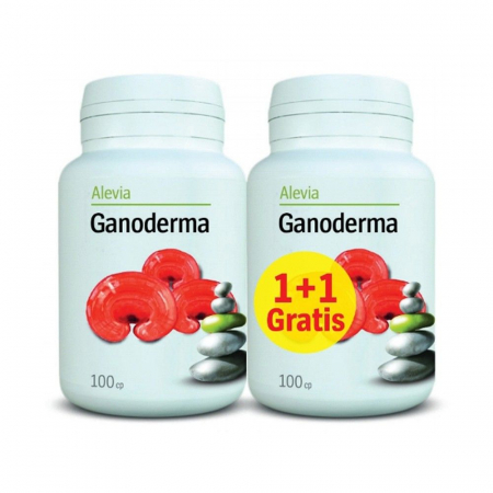SUPLIMENTE DIVERSE - ALEVIA GANODERMA 100CP/1+1