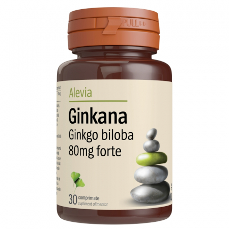 SUPLIMENTE MEMORIE SI CIRCULATIE - ALEVIA GINKANA 80MG CP/1+1