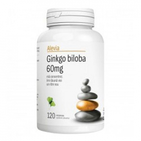 SUPLIMENTE MEMORIE SI CIRCULATIE - ALEVIA GINKGO BILOBA 60MG 120CP