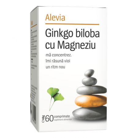 SUPLIMENTE MEMORIE SI CIRCULATIE - ALEVIA GINKO BILOBA +MG 60CP