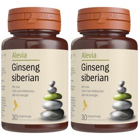 SUPLIMENTE TONICE - ALEVIA GINSENG SIBERIAN 30CP/1+1