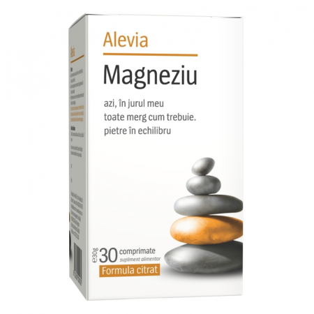 SUPLIMENTE VITAMINE ȘI MINERALE - ALEVIA MAGNEZIU 30CP FORMULA CITRAT