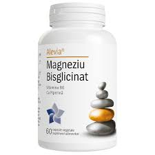 SUPLIMENTE VITAMINE ȘI MINERALE - ALEVIA MAGNEZIU BISGLICINAT VIT B 6 CU PIPERINA 60 CPS