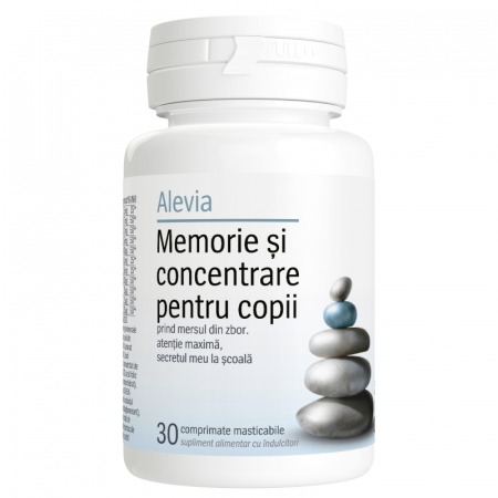 SUPLIMENTE MEMORIE SI CIRCULATIE - ALEVIA MEMORIE +CONCENTRARE JR 30CP