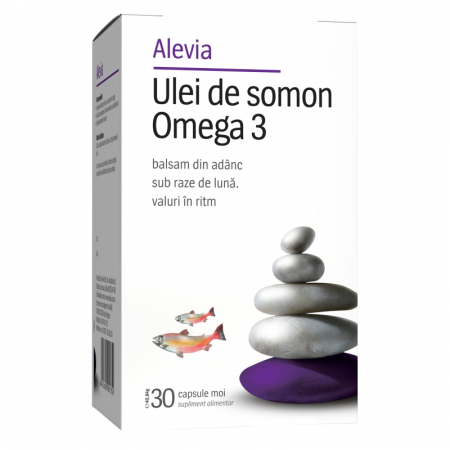SUPLIMENTE COLESTEROL - ALEVIA OMEGA 3 ULEI SOMON 30CP
