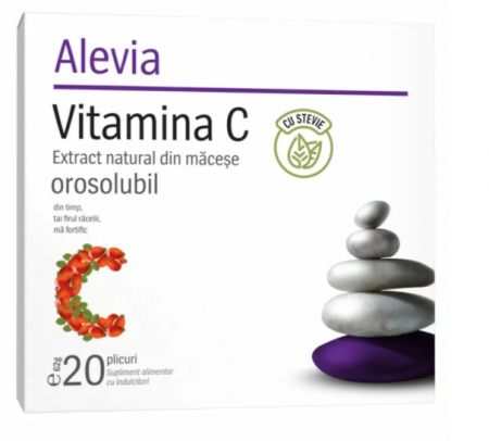 SUPLIMENTE VITAMINE ȘI MINERALE - ALEVIA OROSOLUBIL VIT C MACESE 1DZ