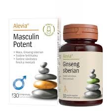 SUPLIMENTE TONICE - ALEVIA PACHET MASCULIN POTENT 30 CP+GINSENG SIB 30 CPS