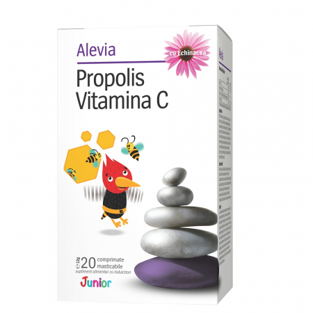 SUPLIMENTE IMUNITATE - ALEVIA PROP + VIT C + ECHINACEA JR 20CP