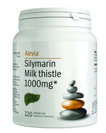 SUPLIMENTE HEPATOPROTECTOARE-BILA - ALEVIA SILIMARINA 1000MG 120CP