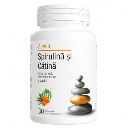 SUPLIMENTE TONICE - ALEVIA SPIRULINA +CATINA 30CP