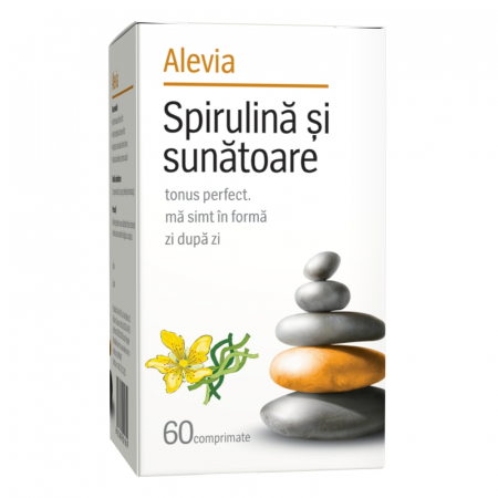 SUPLIMENTE TONICE - ALEVIA SPIRULINA +SUNATOARE 60CP