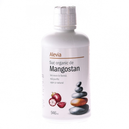 SUPLIMENTE ANTIOXIDANȚI-ANTITUMORAL - ALEVIA SUC ORGANIC MANGOSTAN 946ML