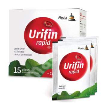 SUPLIMENTE URO-GENITAL - ALEVIA URIFIN RAPID 15DZ +CEAI URIFIN DZ