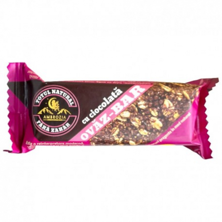FOOD - AMBROZIA BATON OVAZ MERISOR SI CIOCOLATA 60 G