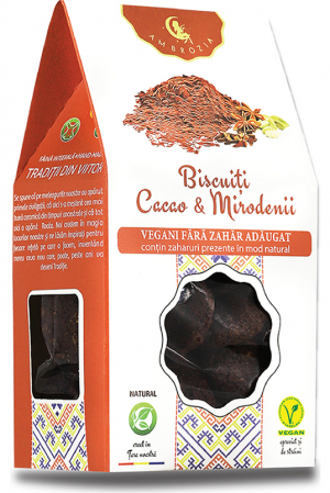 FOOD - AMBROZIA BISCUITI CACAO & MIRODENII 130 G