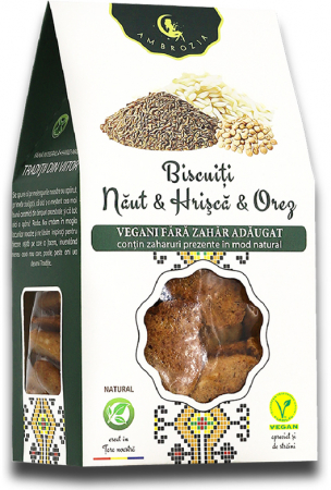 FOOD - AMBROZIA BISCUITI NAUT & HRISCA & OREZ 130 G