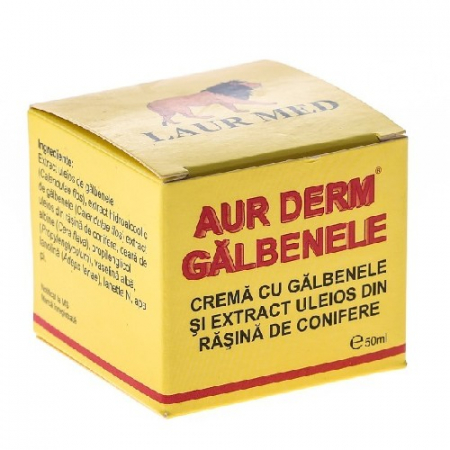 CREME CORP-MASAJ-MAINI -CALCAIE - AURDERM CR GALBENELE 50ML