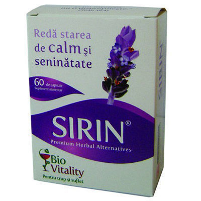 SUPLIMENTE DIVERSE - BIO VITALITY SIRIN 60CP