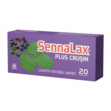SUPLIMENTE STOMAC- DIGESTIE- COLON - BIOFARM SENNALAX + CRUSIN 20CP