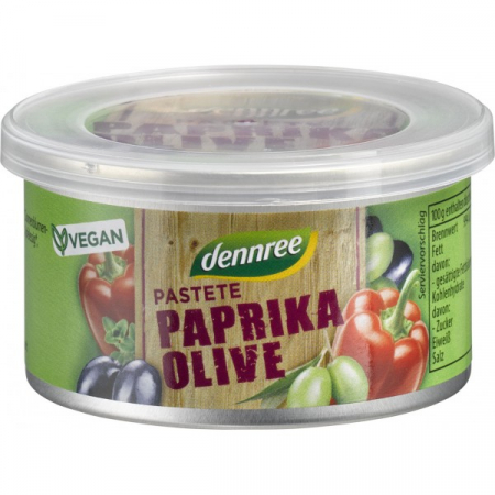 FOOD - BIOGAMA PATE VEGETAL CU ARDEI SI MASLINE ECO 125 G