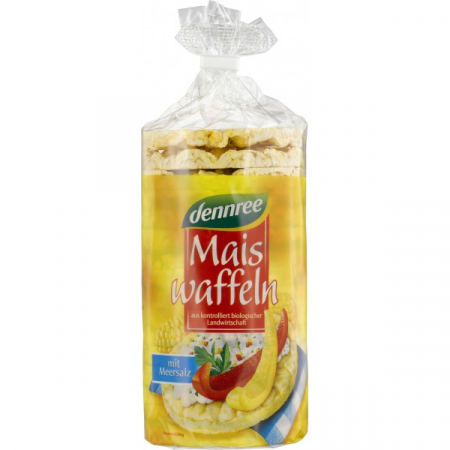 FOOD - BIOGAMA Vafe din porumb expandat cu sare fara gluten - 120 g