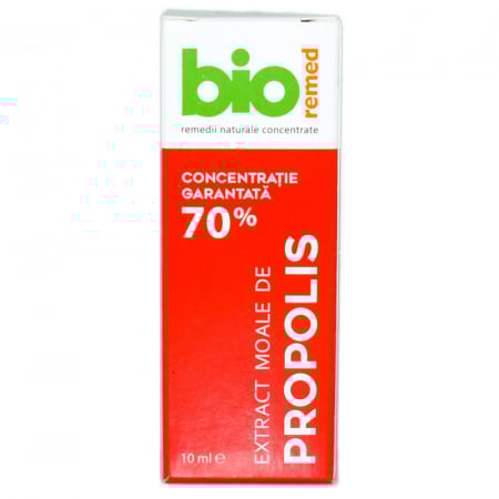 SUPLIMENTE RĂCEALĂ- APARAT RESPIRATOR ANTIVIRAL - BIOREMED EXTR MOALE PROPOLIS 70% 10ML