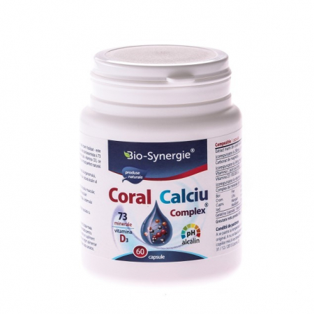 SUPLIMENTE VITAMINE ȘI MINERALE - BIOS CALCIU CORAL COMPLEX 60CP