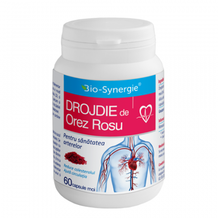SUPLIMENTE VITAMINE ȘI MINERALE - BIOS DROJDIE OREZ ROSU 60CP