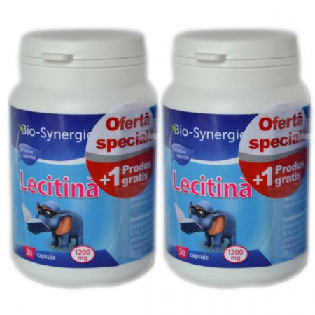SUPLIMENTE MEMORIE SI CIRCULATIE - BIOS LECITINA 1200MG 30CP 1+1