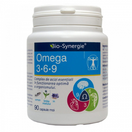 SUPLIMENTE COLESTEROL - BIOS OMEGA 3-6-9 90CP