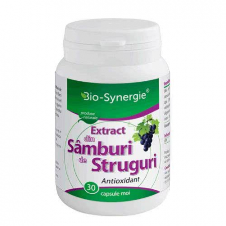 SUPLIMENTE ANTIOXIDANȚI-ANTITUMORAL - BIOS SAMBURI STRUGURI EXTR 30CP 1+1