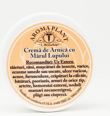 CREME ANTIINFLAMATOARE-CIRCULAȚIE - BONCHIS CR ARNICA +MARUL LUPULUI 100G
