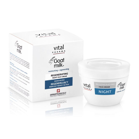 COSMETICE FAȚĂ - CARESS VITAL PHARMA CREMA REGENERANTA NOAPTE CU LAPTE CAPRA 50ML