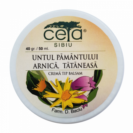 CREME ANTIINFLAMATOARE-CIRCULAȚIE - CETA CR UNTU PAM, ARNICA, TATANEASA 40G