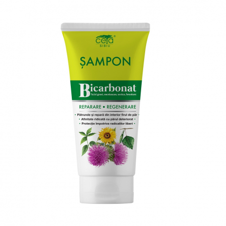 ȘAMPOANE- BALSAM- LOTIUNI-GELURI-PASTA DINTI - CETA SAMP BICARBONAT REGEN +PROTECTIE 200ML
