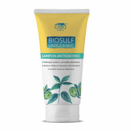 ȘAMPOANE- BALSAM- LOTIUNI-GELURI-PASTA DINTI - CETA SAMP BIOSULF ANTISEBOREIC 200ML