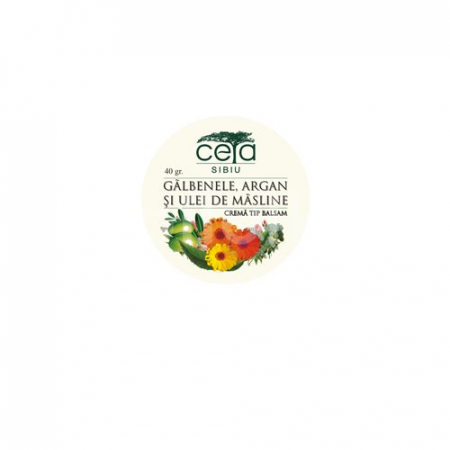 COSMETICE FAȚĂ - CETA UNG GALB+ARGAN+ULEI MASLINE 20 G