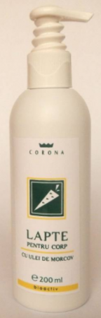 CREME CORP-MASAJ-MAINI -CALCAIE - CORONA LAPTE CORP CU MORCOV 200ML