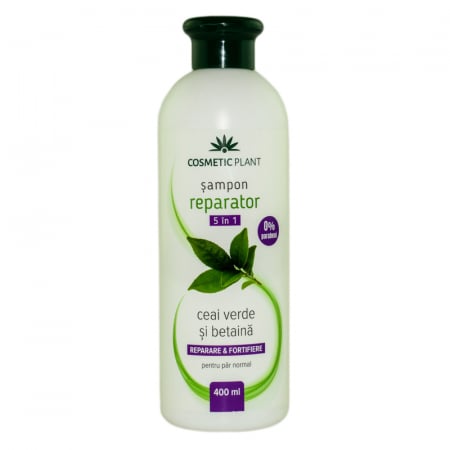 ȘAMPOANE- BALSAM- LOTIUNI-GELURI-PASTA DINTI - CP SAMP REPARATOR 5 IN 1 CEAI VERDE +BETADINA 400ML