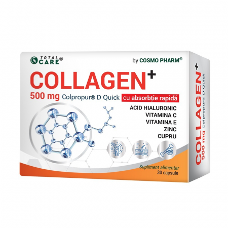 SUPLIMENTE ARTICULATII ANTIINFLAMATOARE - CPR +COLLAGEN 500 MG 30 CPS