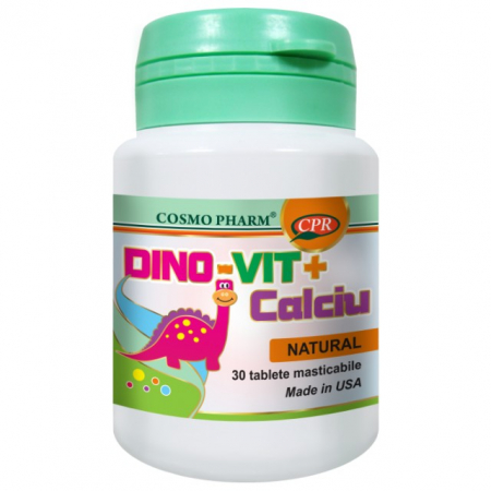 SUPLIMENTE VITAMINE ȘI MINERALE - CPR DINO VIT + CALCIU 30TBL