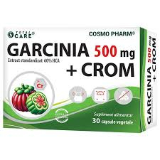 SUPLIMENTE SLĂBIRE - CPR GARCINIA 500 MG + CROM 30 CPS